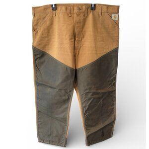 Carhartt Upland Field Pants Men 46x32 Brown Relaxed Fit Hunting Double Knee Work